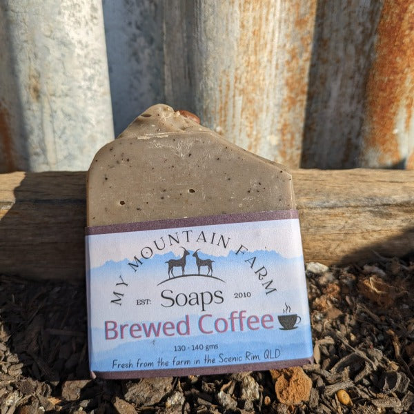 Organic Brewed Coffee Goat Milk Soap - My Mountain Farm