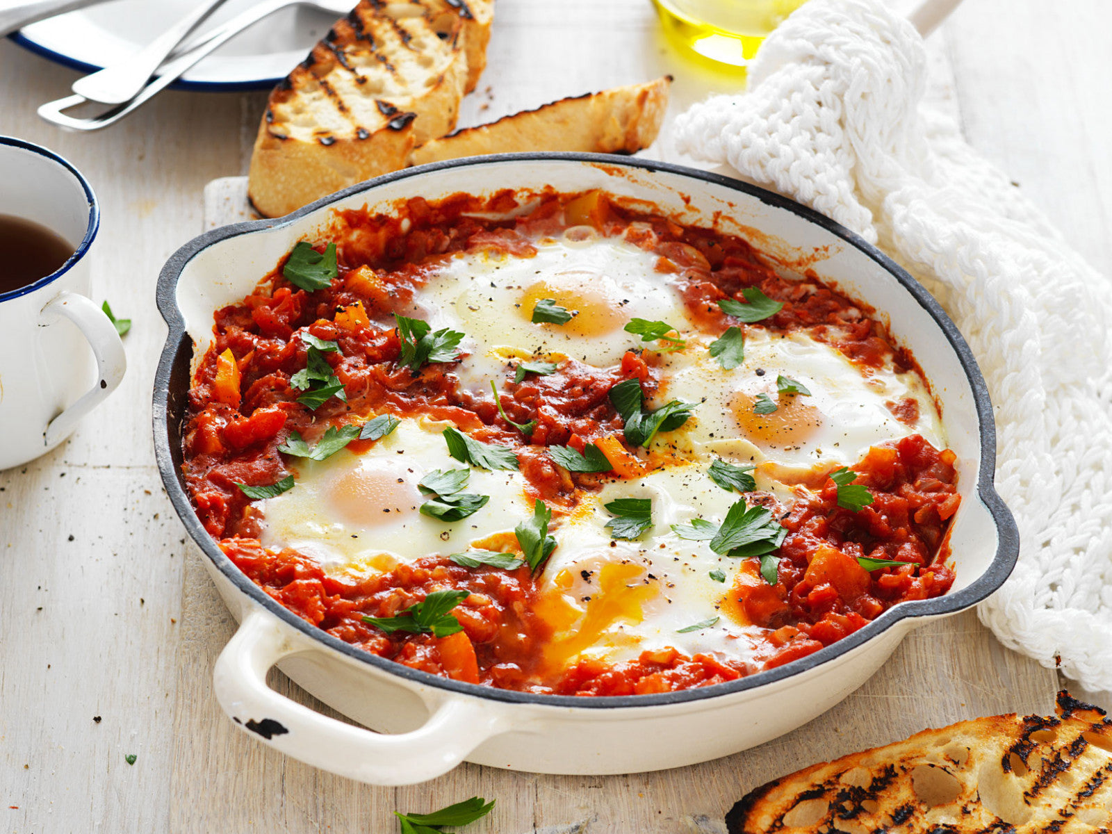 Baked Eggs with Roasted Tomato & Baby Capsicums – Scenic Rim Farm Box