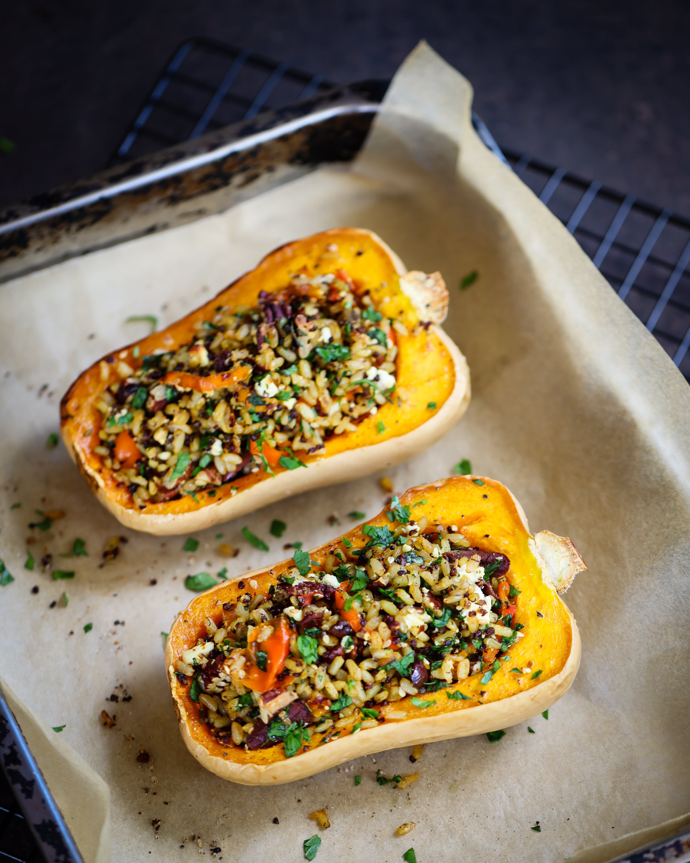 Roasted organic baby butternut pumpkins - two ways – Scenic Rim Farm Box