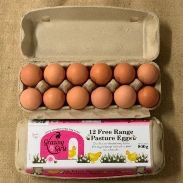 Grazing Girls - Free Range Pasture Raised eggs - Large Size 600g