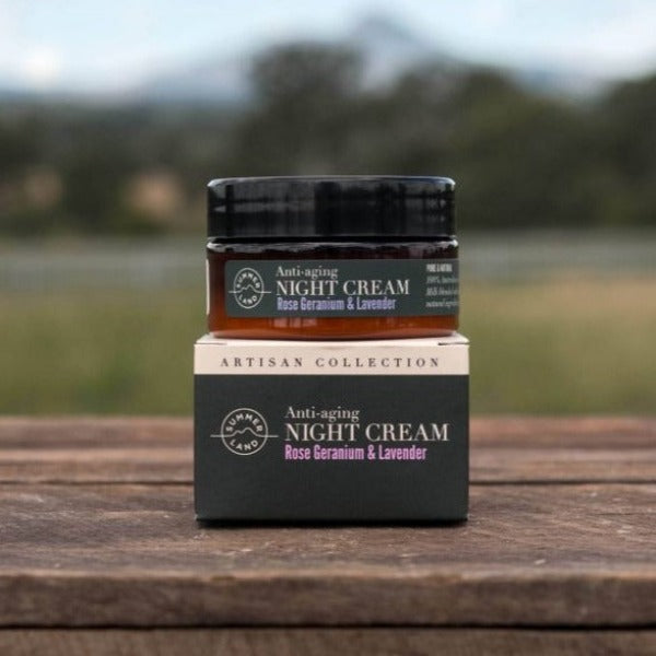 Anti-Aging Night Cream - Rose Geranium & Lavender - 50ml