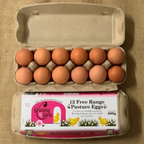 Grazing Girls - Jumbo Size 800g Free Range Pasture Raised Eggs